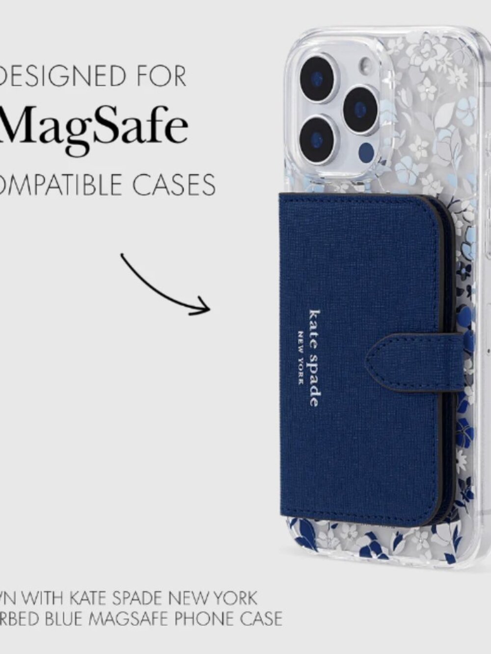 kate spade new york Navy Morgan MagSafe Wallet - Navy - NIB - Picture 5 of 6
